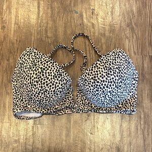 Leopard Print padded swim top size 34C